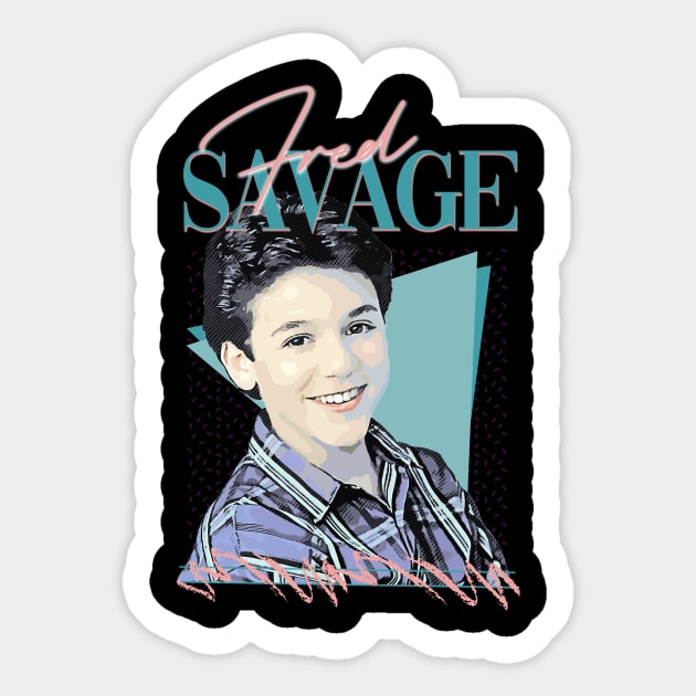 Fred Savage - 90s Retro Style Sticker by DankyDevito